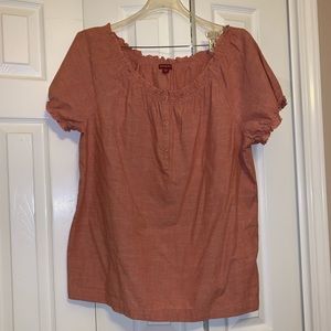 Rustic Peasant Style Plus Size Top
